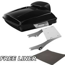 5.5 Razor Trunk Pad 2 Up Mount Rack Fit For Harley Touring Road Glide 97-08