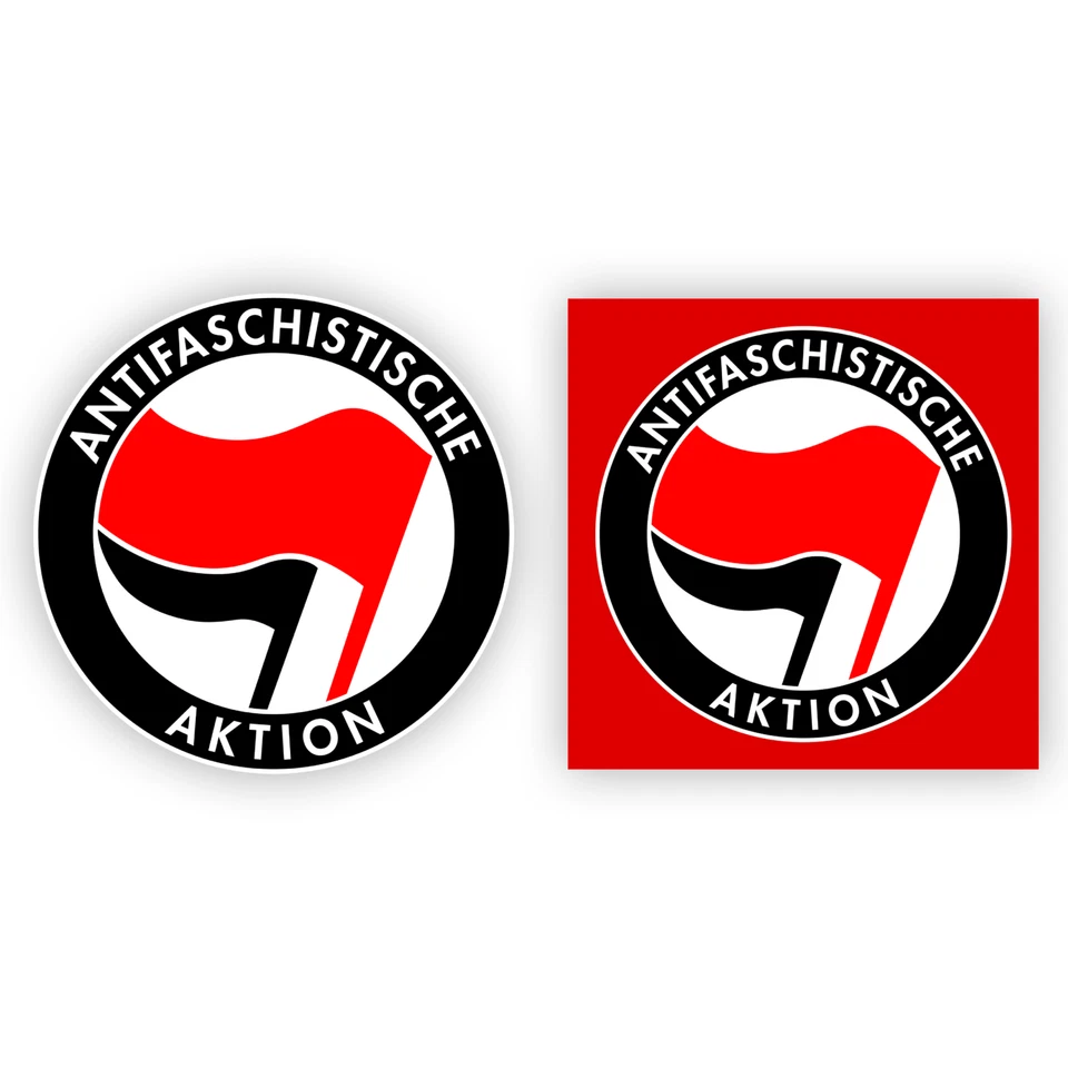 FLAGSHIPPER 100x Antifa Sticker Aufkleber gegen Rechts Demo Antifa Aufkleber FCK NZS Sticker