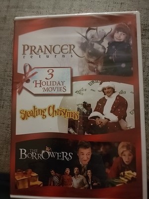 3 Holiday Movies Prancer Returns Stealing Christmas The Borrowers DVD New