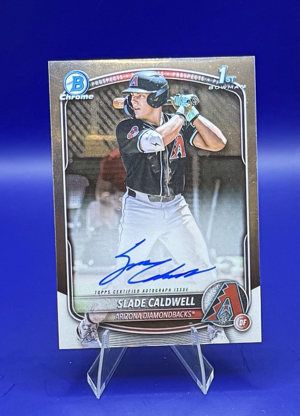 2025 Bowman - Chrome Prospect Autographs Slade Caldwell #CPA-SC (AU, RC)