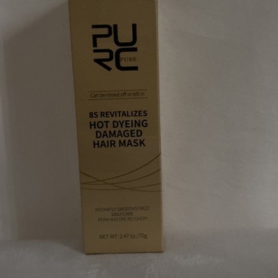 Lot Of 2 PURC 8 Seconds Revitalizes Hot Dyeing Damaged Hair Mask 2.47 oz 2028