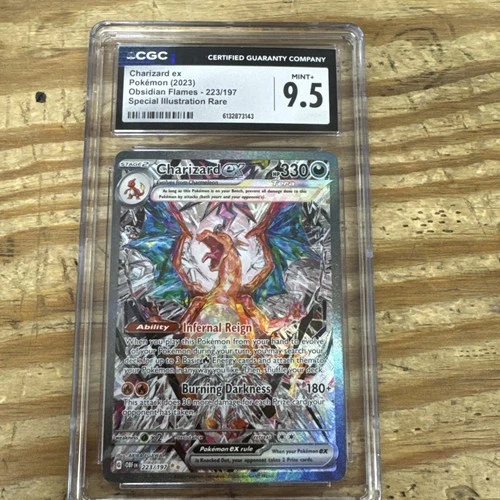 Charizard ex 223/197 SV03: Obsidian Flames Holo CGC 9.5