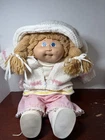 Vintage Cabbage Patch Doll Pigtails Blue Eyes With Outfit 1980’s