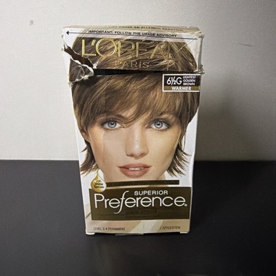 L'oreal Superior Preference 6 1/2 G Lightest Golden Brown Hair Color (M3)
