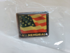 Official 9/11 Memorial Pin Union Made in the USA American Flag Twin Towers New