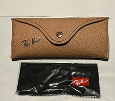 Ray-Ban Sunglasses Tan Brown Leather Case Only Discontinued  Special Edition