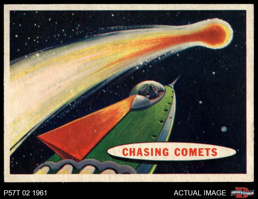 1957 Topps Space #65 Chasing Comets  DOUBLE-PRINT 7 - NM