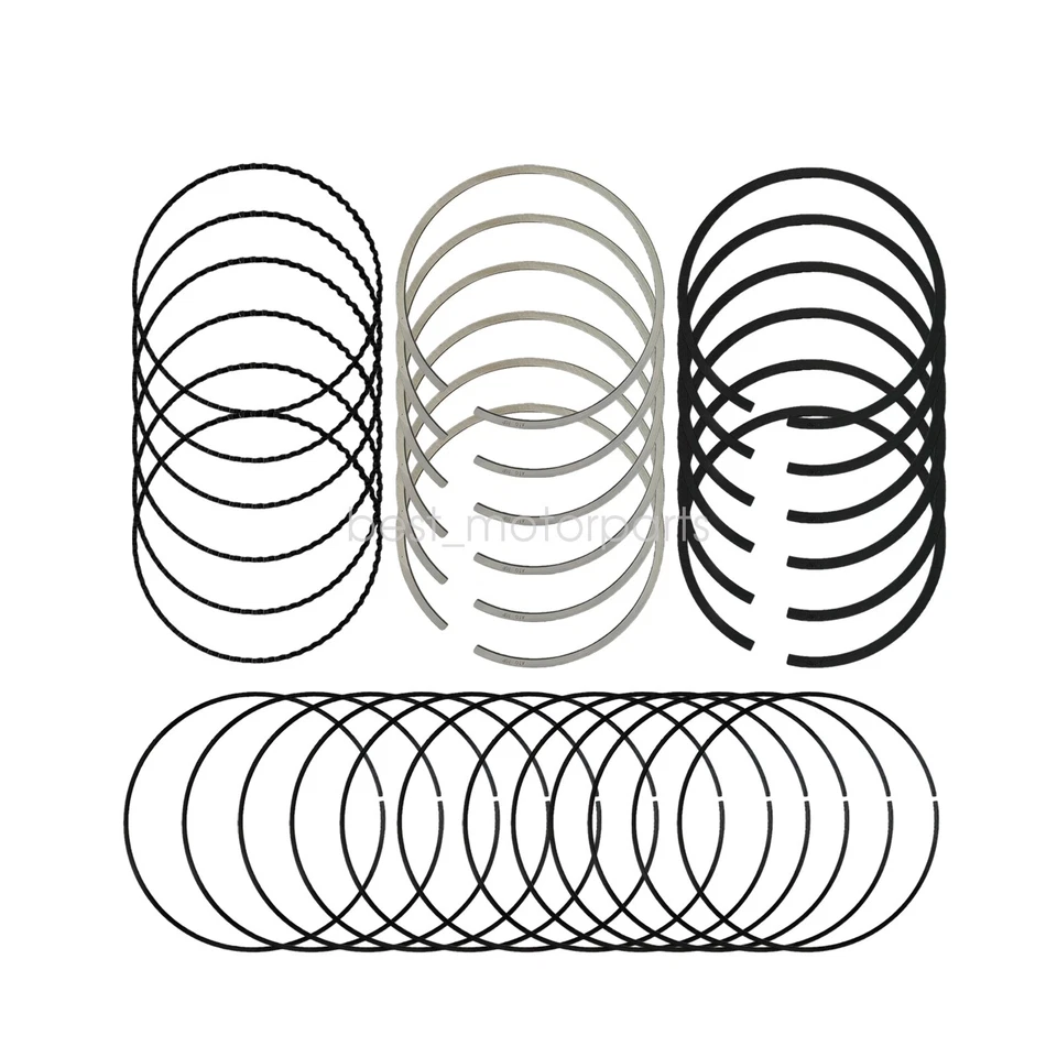 STD Piston Rings Set For 90-10 Dodge Dakota Chrysler 3.3 OHV 3.7 SOHC VIN K R Foto 2 de 4
