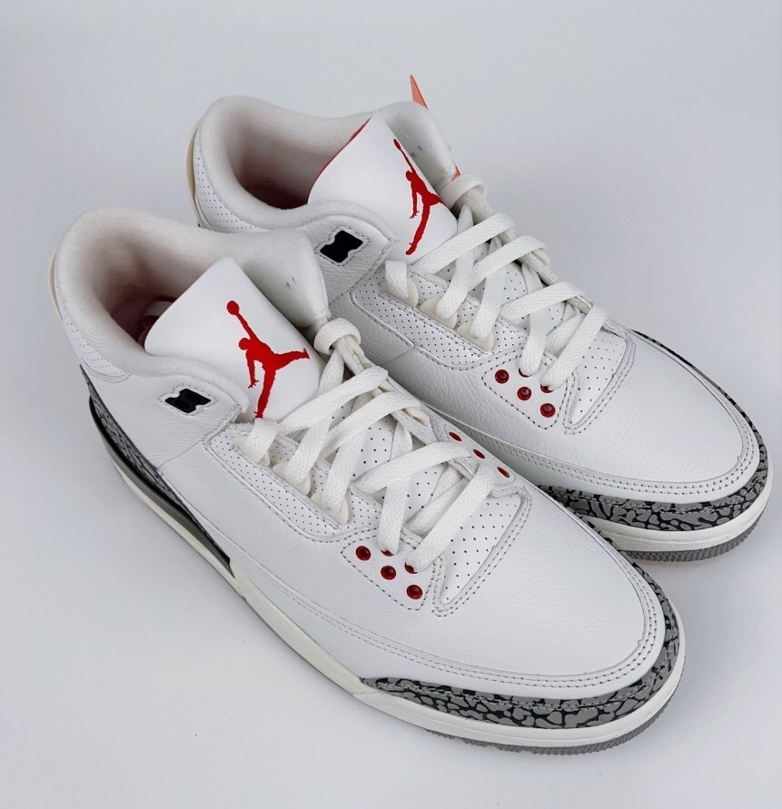 Size 13 - Jordan 3 Retro Mid White Cement Reimagined for sale