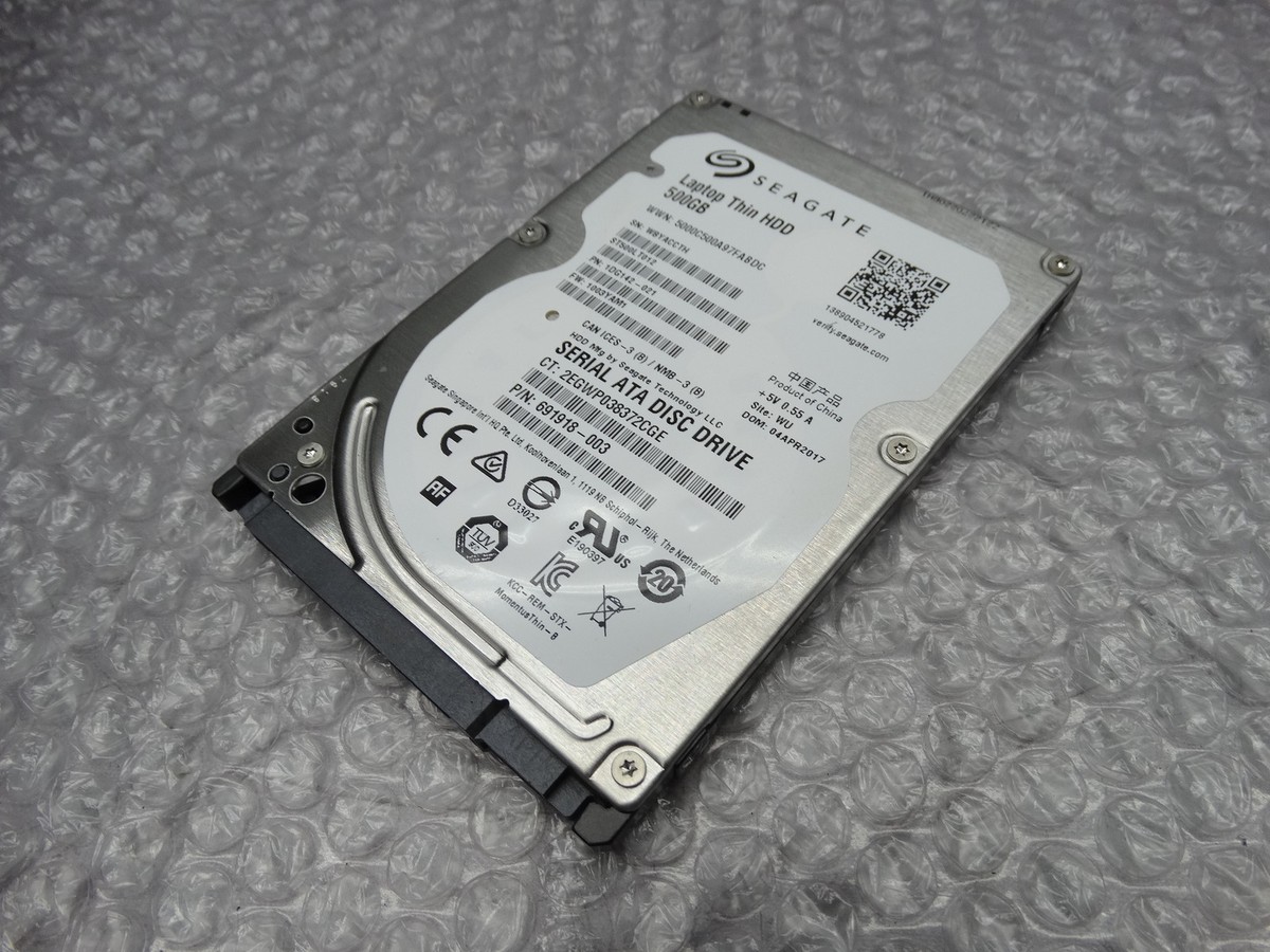 Seagate 500GB HDD 5400RPM 2.5in SATA 3Gb/s Laptop Thin Hard