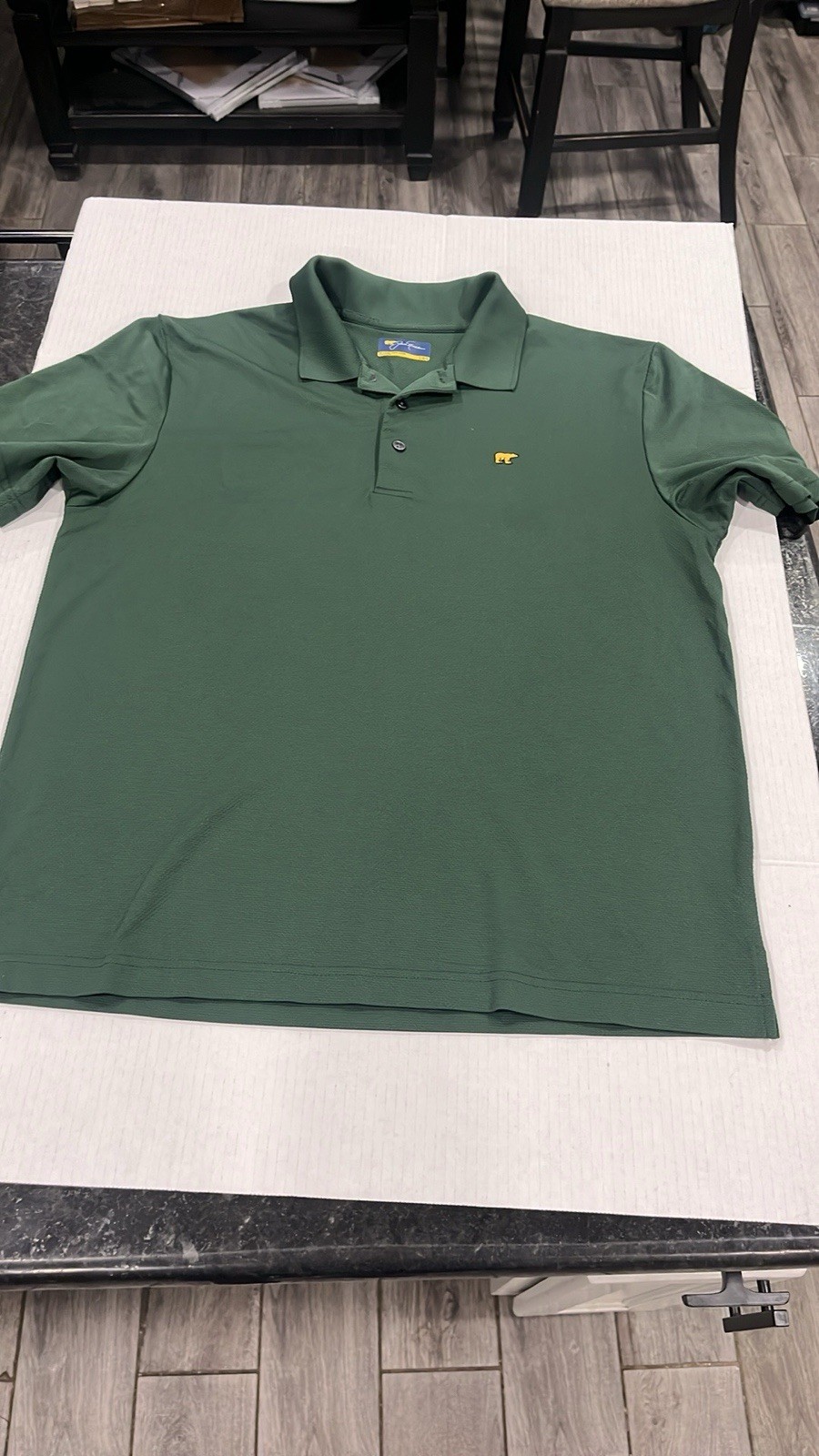 Jack Nicklaus Men's Green Short Sleeve Polo Shirt Size Large