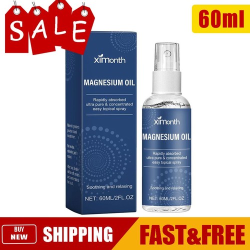 Pure Magnesium Oil Spray 100% Pure Natural Magnesium Spray Oils Oil Hot D9Q0 - Picture 2 of 20