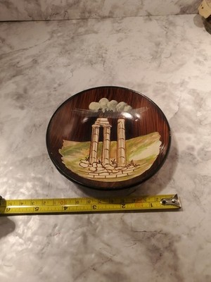 VINTAGE HAND PAINTED PLATE FROM GREECE