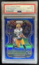 2020 Panini Prizm Jordan Love RC Blue Rookie #363 Packers PSA 10 GEM MINT