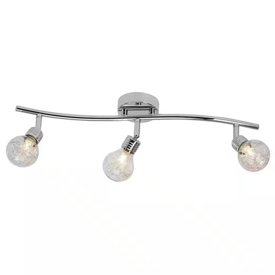 Brilliant Decken Strahler Lampe Leuchte Spot BULB Metall silberfarben 55x18,5cm