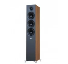 Elac Debut 3.0 DF53 Walnut (Ea.) Floor Speaker (Open Box) Box Damage