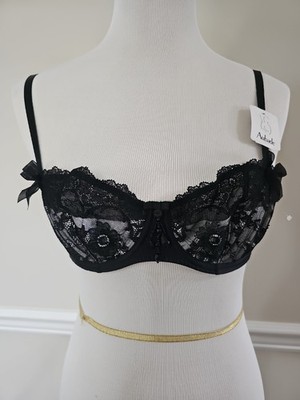 Aubade Paris Half Cup Balconette Lace Bra Size 32C, New