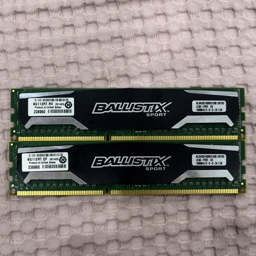 Crucial Ballistix Sport 8GB Kit (2x4GB) DDR3-1600 CL9 – BLS4G3D1609DS1S00.16FER2