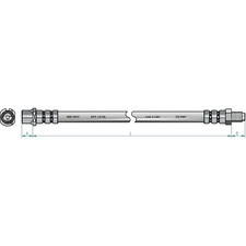 2X NK BREMSSCHLÄUCHE VORNE PASSEND FÜR FIAT CROMA LINKS+RECHTS