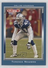 2006 Topps Total Total Blue Terence Newman #229 1f38