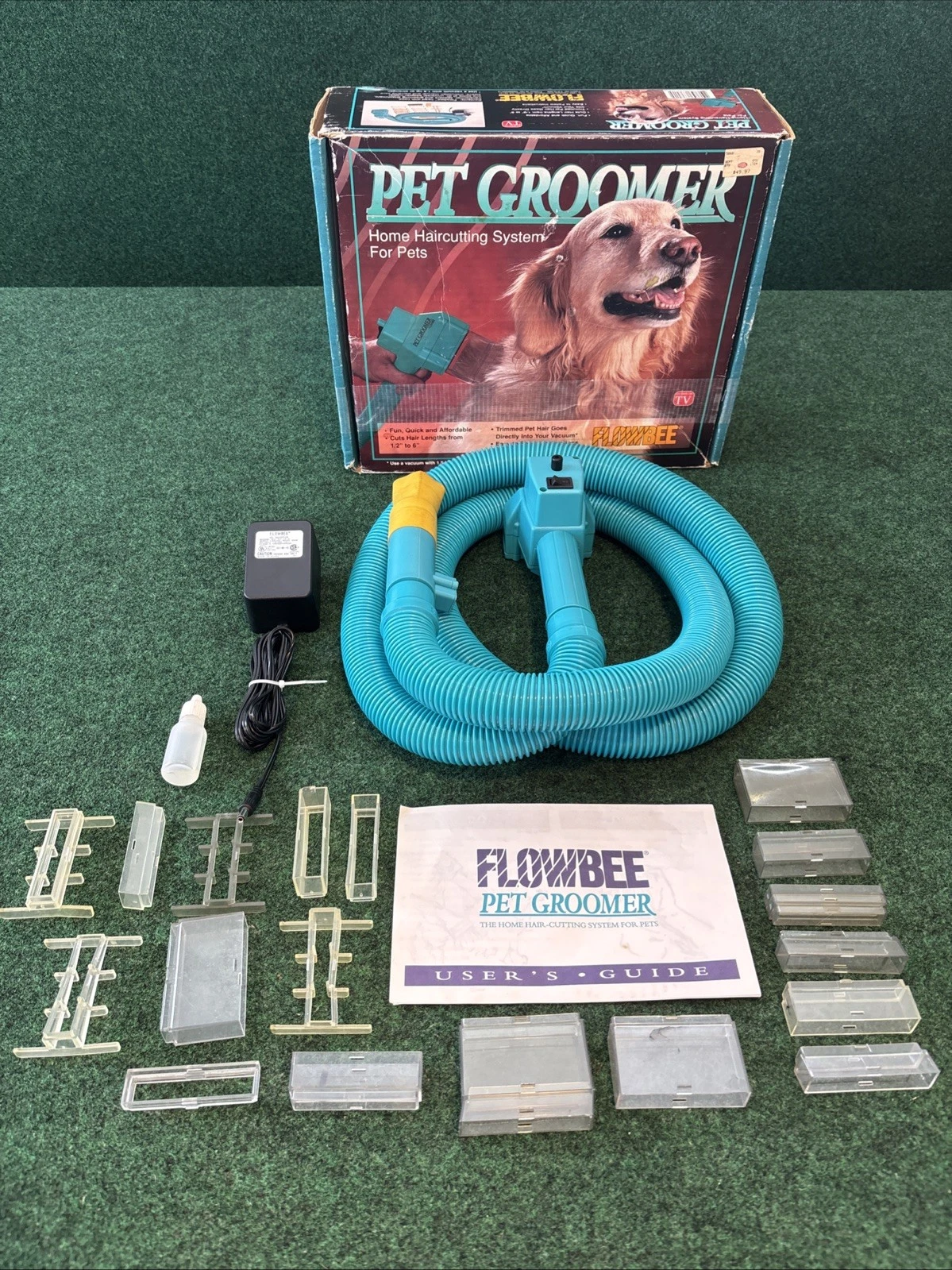 Flowbee Pet Groomer Electric Vacuum Home Haircutting System Original Box Manual