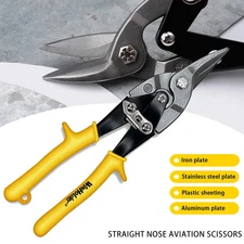 Handle Aviation Tin Snip Silverline Metal Cutter Shear Straight Cut Tool Yellow