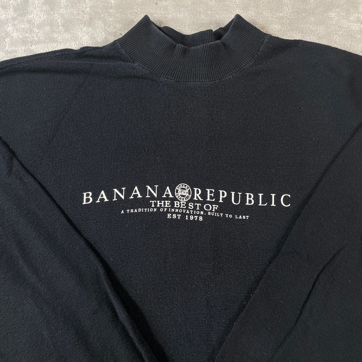 Vintage Banana Republic Shirt Mens Large Black Safari & Travel
