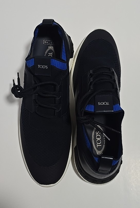 TOD'S No_Code Textile fibers, Leather sneakers men size 12 new image 7