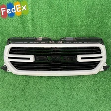 Fits For Ram 1500 2019-2024 Bright White Front Bumper Grille Upper Grill Bracket