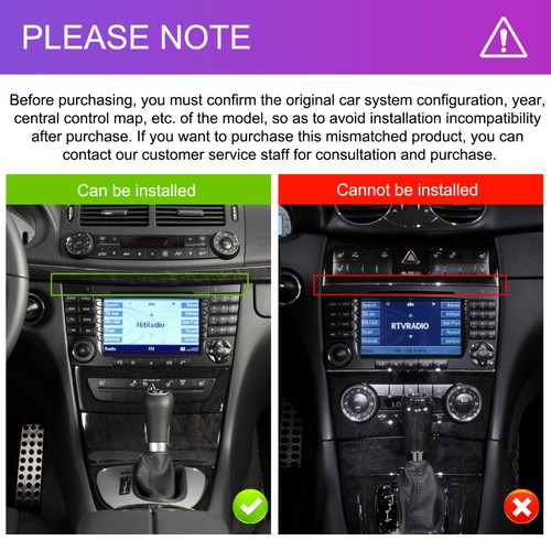 64G Android 15 Car Radio GPS Stereo Sat Nav For Mercedes Benz E/CLS/G W211 W219 - Picture 2 of 24