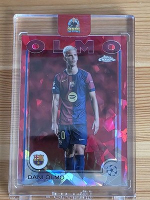 Topps Chrome Sapphire 2024-25 UCC Dani Olmo Red 5/5 Colormatch Barcelona
