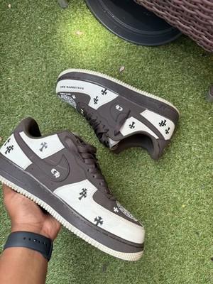 Nike Air Force 1 Chrome Hearts Style / Custom   Gr. 45   getragen   Mit Box  