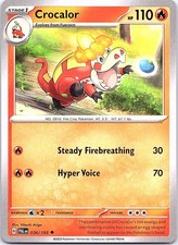 Crocalor Paldea Evolved 036/193 Uncommon Pokemon Near Mint Pokemon Card