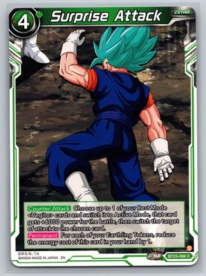 Surprise Attack BT23-096 C Vegito Extra Card Dragon Ball Super Card Game |  eBay
