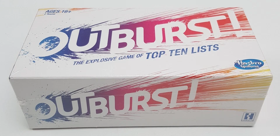 Outburst Party Board Explosive Game Trivia Top Ten Lists 2x Teams Age 16+ Hasbro - Image 2 of 4