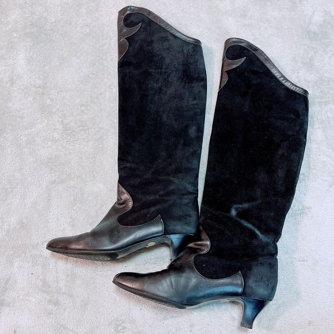 Saint Laurent Long Boots Shoes EU 36.0 US 6.0 Black Authentic thumbnail 15