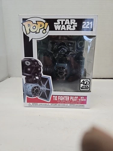 Funko Pop! Star Wars Tie Figher Pilot with Tie Fighter #221 40th celebration