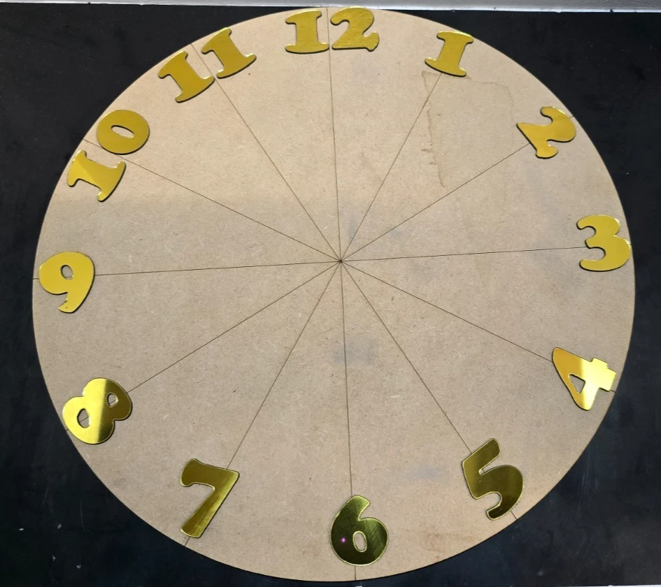 Wall clock numbers rounded (Chunky) - Craft DIY - Image 1 of 1