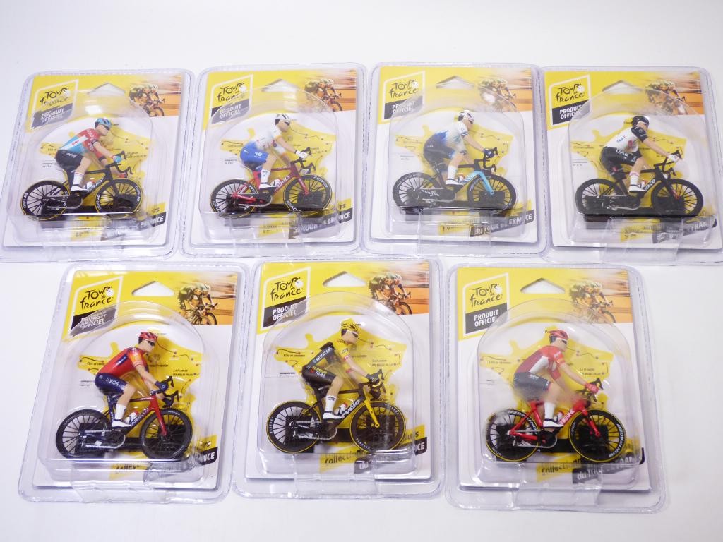 Cyclistes du Tour de France 1/18 pack de 7 miniatures miniatures vélo route