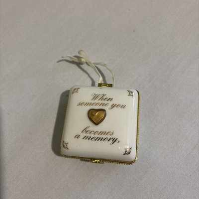 Trinket Ornament Box-when Someone You Love Becomes A Memory Hand, Painted