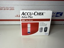 100 Accu-Chek Aviva Plus Test Strips Exp 04-30-2027 NEW