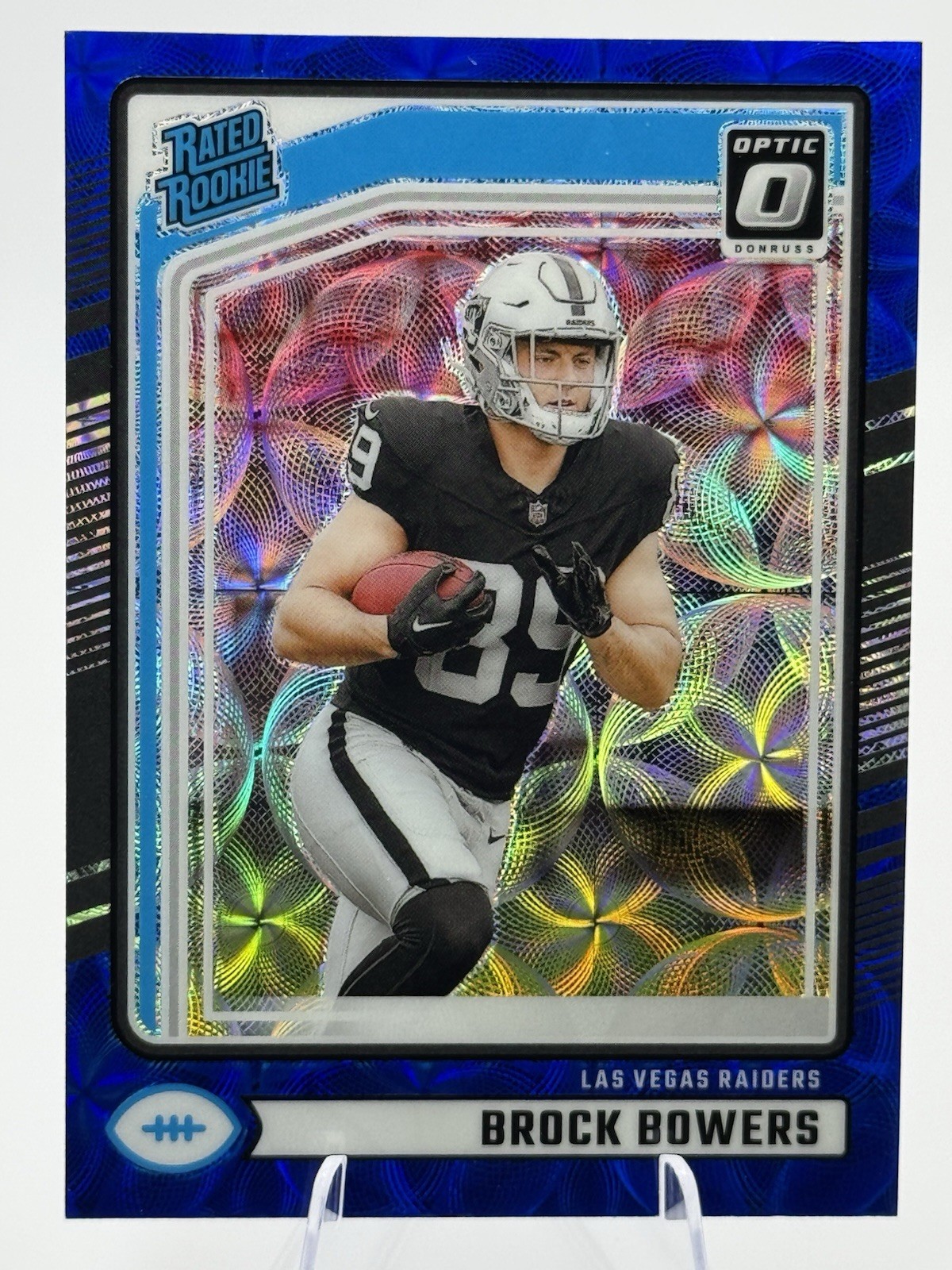 2024 Panini Donruss Optic Brock Bowers Rated Rookie Blue Scope #215