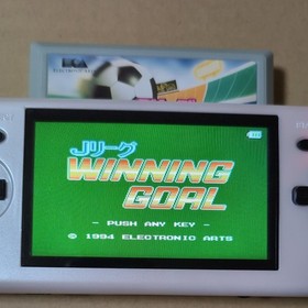 Box & software only, instructions missing, J League Winning Goal, Famicom,