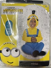 Minions 2-Piece Infant Halloween Costume Jumpsuit 6-12 Months RISE OF GRU Baby