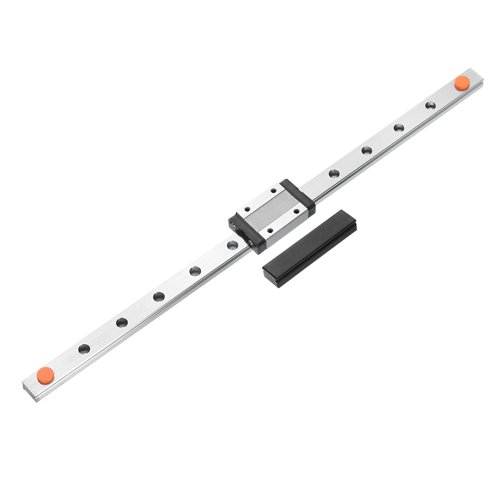 MGN12 330mm Linear Guide Rail with MGN12H Carriage Block Bearing Steel , Black