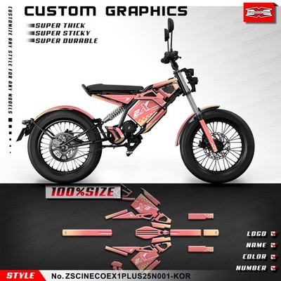 Racing Graphics Motorcycle Stickers for CINECO EX1-PLUS Wrap Protector