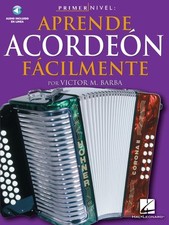 Primer Nivel: Aprende Acordeon Facilmente Spanish Accordion Lessons Book Audio