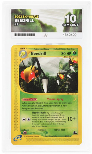 Beedrill graded ACE 10 for sale on eBay