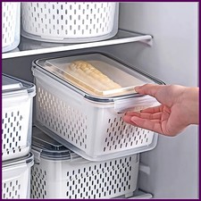 Contenitori Porta Frutta per Frigo con Colino Estraibile Ermetici Product Box