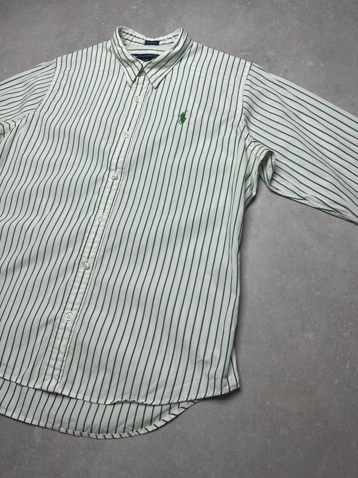 Chemise Ralph Lauren Sport - Femme Taille M - Blanc et Vert - Photo 3/4